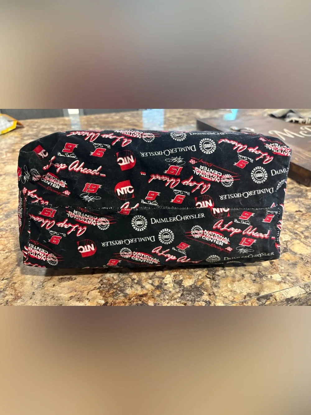 DaimlerChrysler Branded Black & Red Logo Tote Bag 16” x 12”